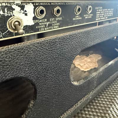 Fender Bassman 135 2-Channel 135-Watt Guitar Amp Head 1977 - 1980 - Silverface image 16