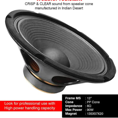 5 Core 12" Guitar Speaker for Guitar Amplifier Universal Replacement 90W RMS SP 12135 GTR image 3
