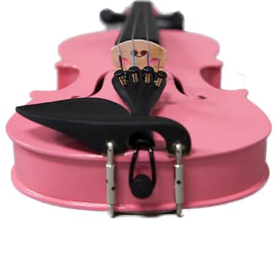 1/16 Size Pink Violin w Rosin, Cute Violin Case and Bow image 3