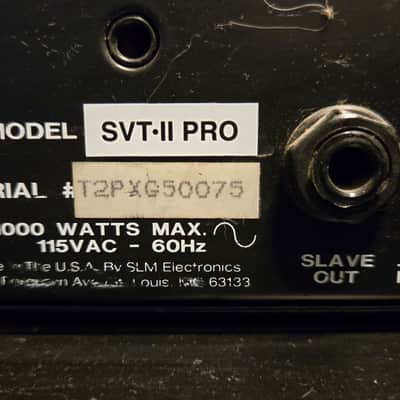 Ampeg SVT-2 PRO 300-Watt Rackmount Bass Amp Head 1999 - 2006 - Black image 3