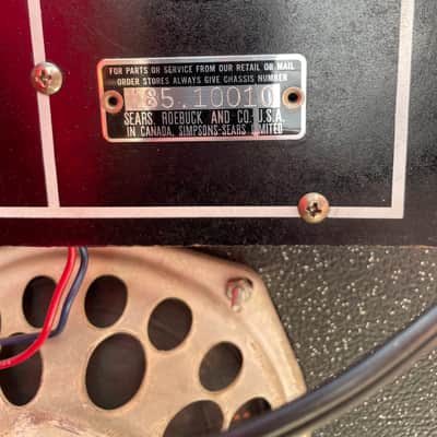 1964 Silvertone 1448 with Amp/ Case image 4