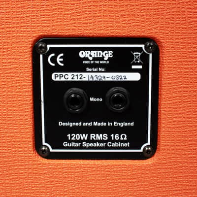 Orange - PPC212 UK - 120W 16ohm 2x12" Guitar Amplifier Cabinet - NOS image 8