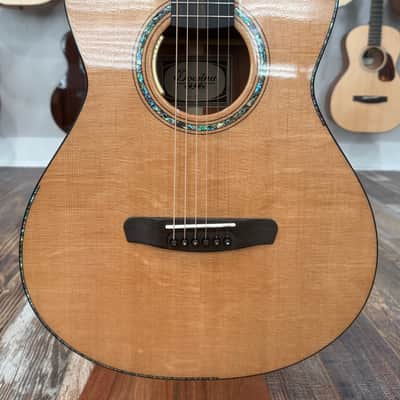 Dowina Aura - Old Stock Sitka Bearclaw Spruce/Macacuba with LR Baggs Anthem and custom Italian Hardshell Case *One-of-a-kind* image 3