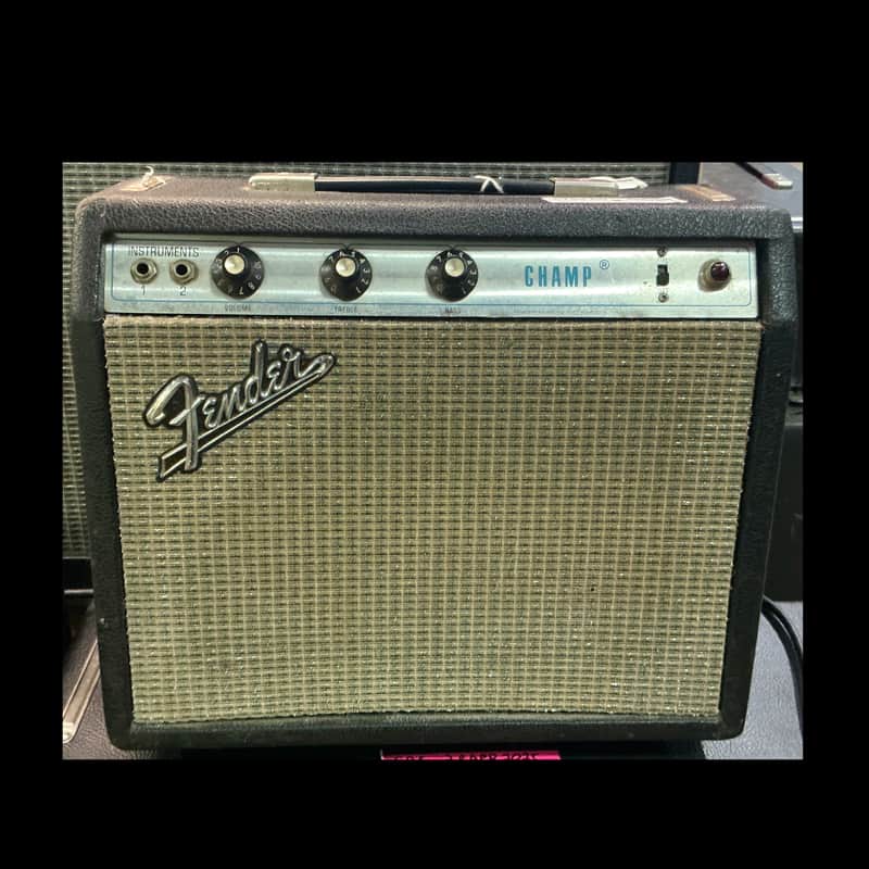 Fender Champ Tube Guitar Combo Amplifier Silverface - Local Pickup Only image 1
