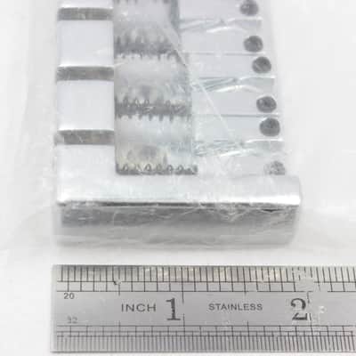 Mighty Mite 5-String High-Mass Bass Guitar Bridge - Chrome, Universal Professional Parts, New in Packaging image 6