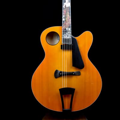 The Lady Gilmoore Archtop w/ semi-nude Female Figure Inlay image 6