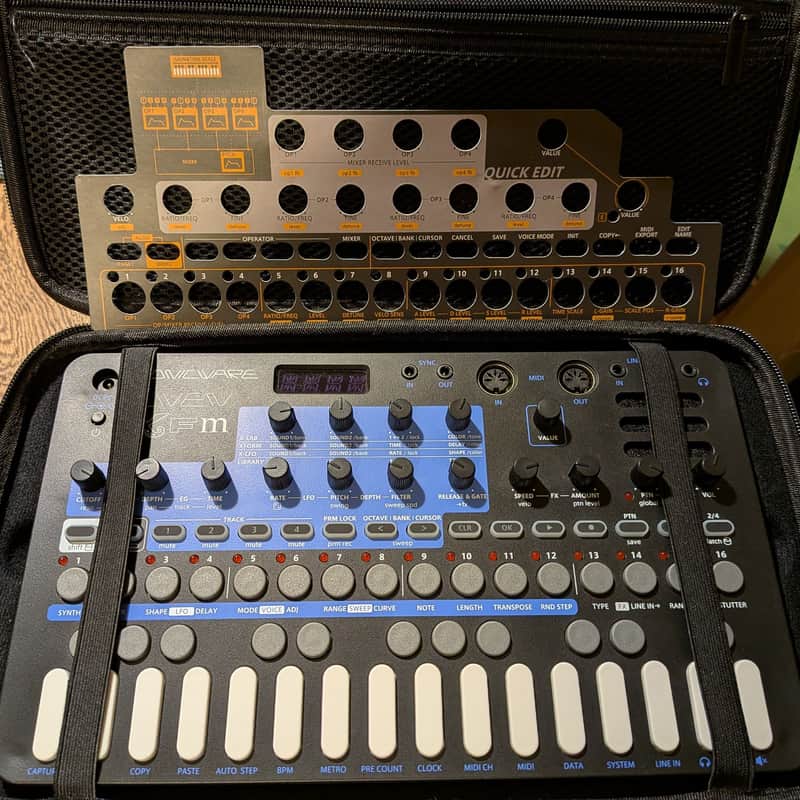 Sonicware Liven XFM 27-Key Multi-Track FM Synthesizer Groovebox 2021 - Present - Black / Blue image 1