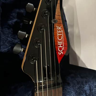 Schecter Sunset 24 Hardtail USA Custom Shop 2021 - Red Stain/Black Burst - w/ COA & Case - NEW image 8