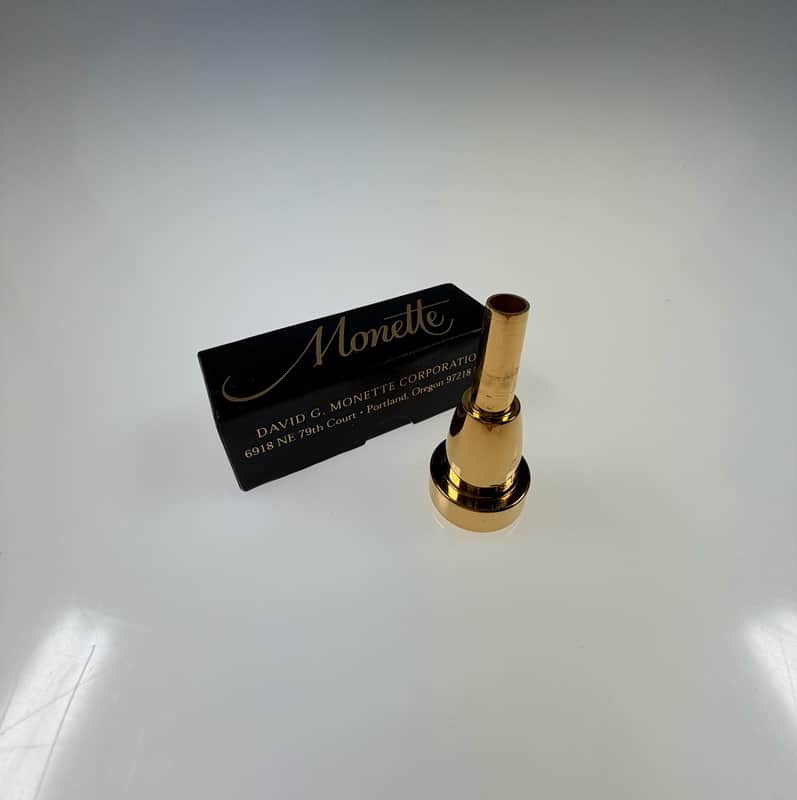 Monette trumpet mouth piece B1-5L 2010 - gold image 1