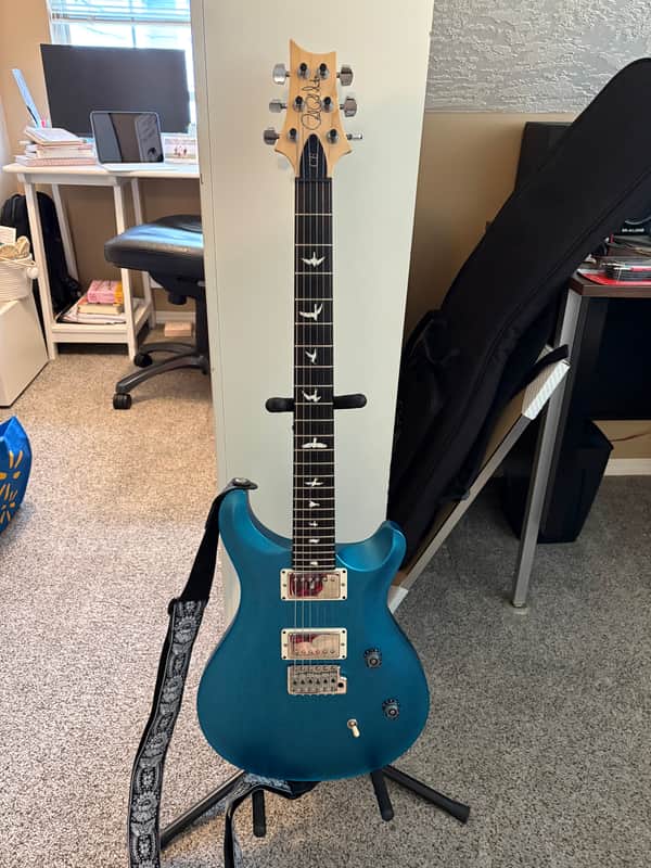 2023 Paul Reed Smith CE-24 with Birds ~ Custom Color Aquamarine Fire Mist Satin imagen 1