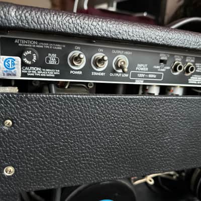 Fender Twin-Amp 2-Channel 100-Watt 2x12" Guitar Combo 1994 - 2001 - Black image 11