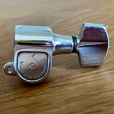 Schaller Vintage 70's 6-In-Line Made in West Germany Tuner Set image 2