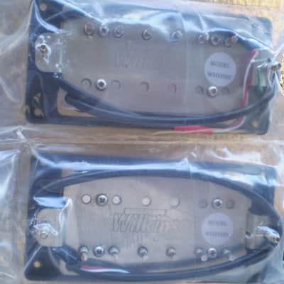 Wilkinson Premium WHHB AlNiCo V Humbucker Pickup Neck/Bridge Set - Black image 2