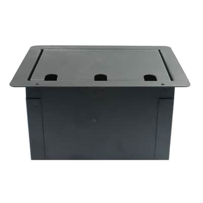 Elite Core FBL10+AC Recessed Stage Floor Box w/10 XLR-F + Duplex AC Power Outlet image 4