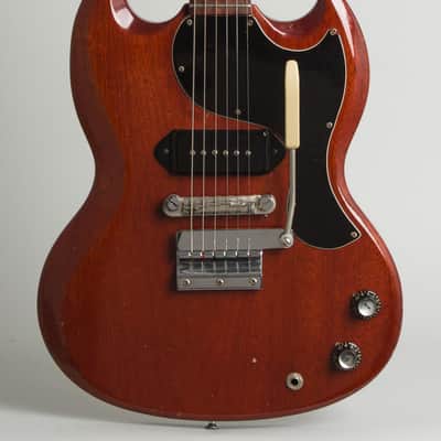 Gibson  SG Junior Solid Body Electric Guitar (1965), ser. #519368, black hard shell case. image 3