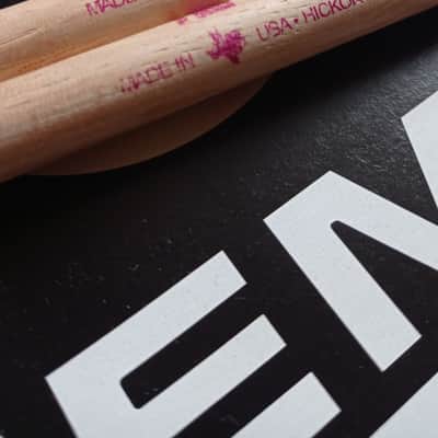 Pro-Mark Rare Mike Portnoy signature drum sticks ( Red link) 1997-2004 - Hickory lacquered image 5
