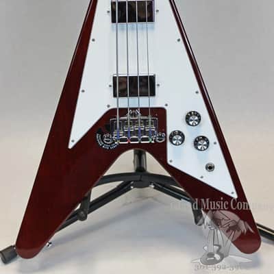 Gibson Flying V 4 String Bass Guitar Cherry Finish with Hardshell Case image 9
