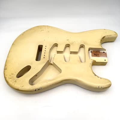 MJT Stratocaster Body Alder Relic Nitro Vintage White mjt6648 image 2
