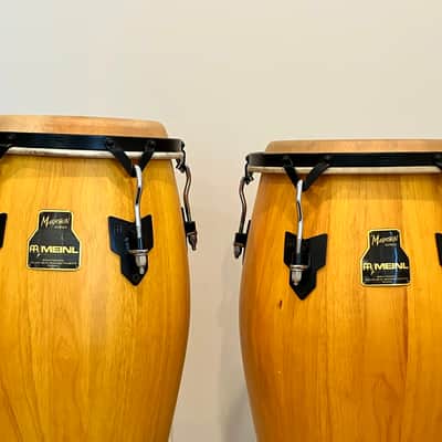 Meinl MarathMeinl Marathon Series Wood Conga Pair Natural w/ LP Bags & Stands – Thailand-Madeon Series image 3