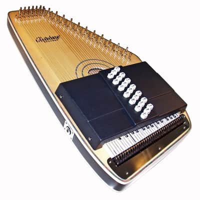 Oscar Schmidt OS120CNE Adirondack Solid Spruce 21 Chord Acoustic-Electric AutoHarp w/Passive Pickup image 7