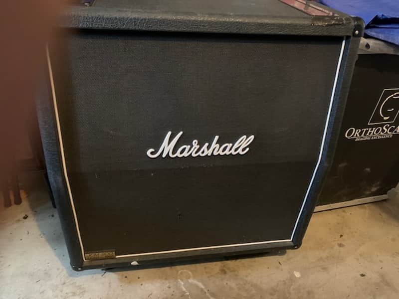 Marshall JCM 900 Lead Series Model 1960A 4x12" Angled Guitar Speaker Cabinet 1990 - 2003 - Black image 1