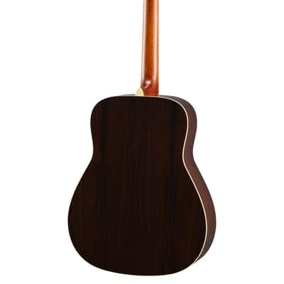 Yamaha FG830 Solid Top Folk Acoustic Guitar - Natural image 2