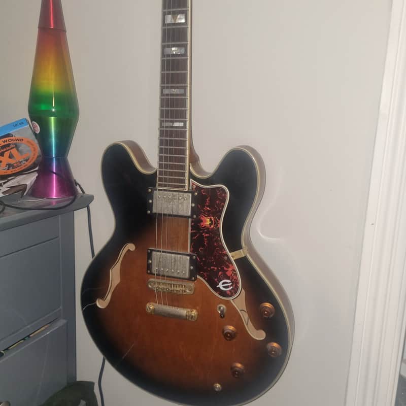 1986 – 2007 Epiphone Sheraton II Vintage Sunburst