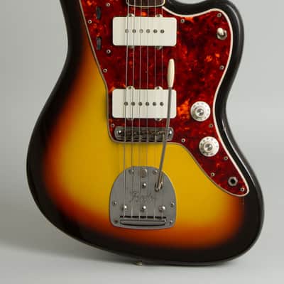 Fender Jazzmaster Solid Body Electric Guitar (1966), ser. #153808, original black tolex hard shell case. image 3