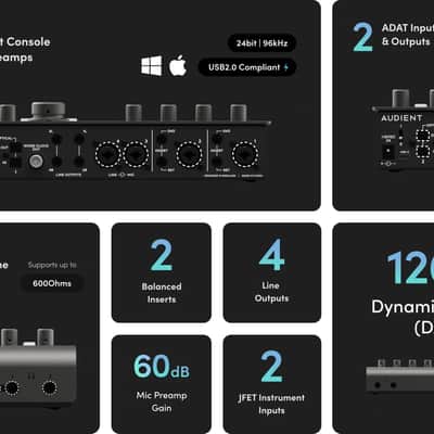 Audient ID44 MKII mid2020's - Black image 3