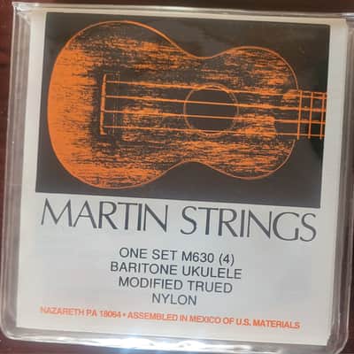 6 Sets Vintage NEW! Martin M630 Baritone Ukulele Strings-NOS – image 1