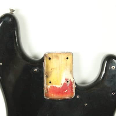 1966 Fender Precision Bass Body Black Re-Fin 1960's Vintage PBass image 7