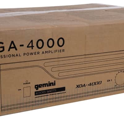 Gemini XGA-4000 4000 Watt Professional DJ/PA Live Sound Power Amplifier XGA4000 image 7