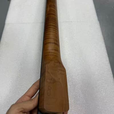 Roasted Flame Maple Guitar Neck with Ebony Fingerboard,-22 Frets SR image 3