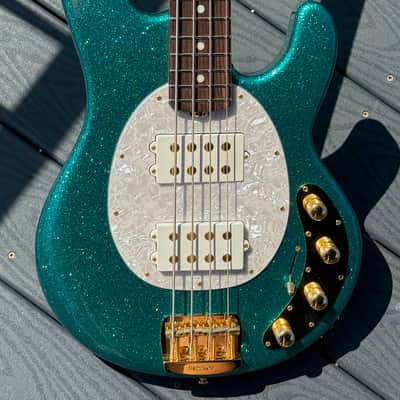 Music Man Stingray Special HH Bass 2024 - gorgeous Turquoise Sparkle bad ass w/a killer roasted maple neck. image 1