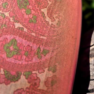 Pink Paisley Tele Body, Aged, Nitro , Alder image 11