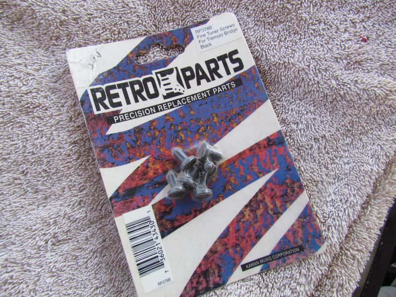 Retro Parts  Fine Tuner Screws For Floyd Rose Black NOS Unopened Package Of Retro Parts # RP378B image 1