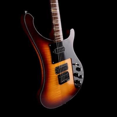 Pre Owned 2022 Rickenbacker Limited Edition 90th Anniversary 480XC TBG TobaccoGlo Guitar With OHSC - Serial # 22 012767 image 6