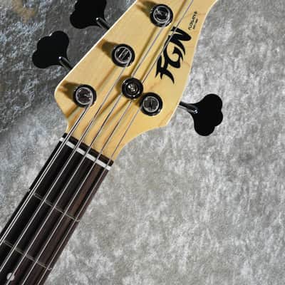 FUJIGEN/FGN NJB100RALV-BK #F240557  4.43kg 5-string ［Made in Japan］［Neo Classic Series］［YK012］ 2024 - Gloss Black image 4