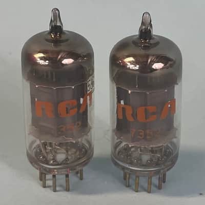 1973 RCA 5963 12AU7WA ECC82 (X2) Matched Pair Vintage 1970s Preamp Tubes! T221 image 2