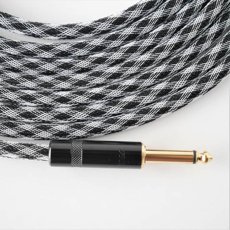 JS 15 ft NEW Inst Cable Mogami 2524,Rean Black Gold Plugs, Checker TFlex