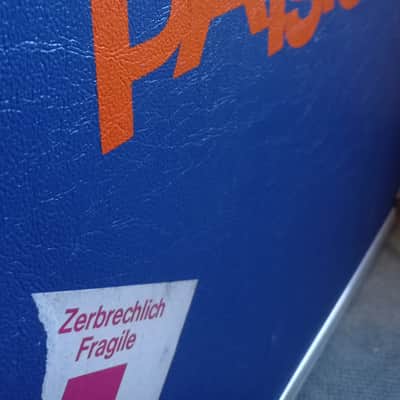 Paiste RARE, Vintage, Collectable flight case 24" 80s - Blue and chrome with red logo image 4