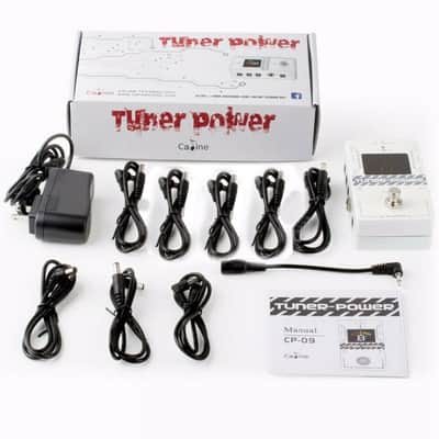 CALINE CP-09 Tuner and Pedal Power Supply in one True Bypass Large Clear display image 1