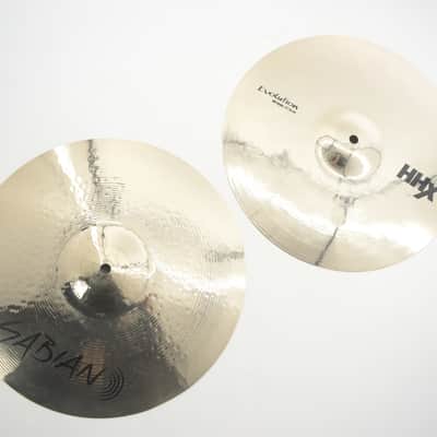 Sabian 14" HHX Evolution Hi-Hat Cymbals new logo 2024 image 1