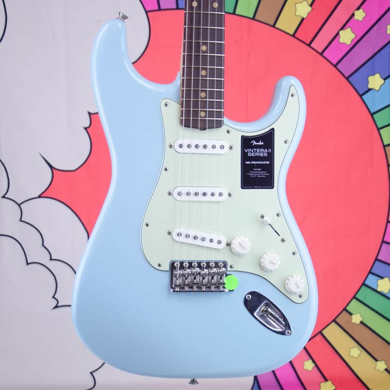 Fender Limited Edition Vintera® II Road Worn® '60s Stratocaster®, Rosewood Fingerboard, Sonic Blue image 1