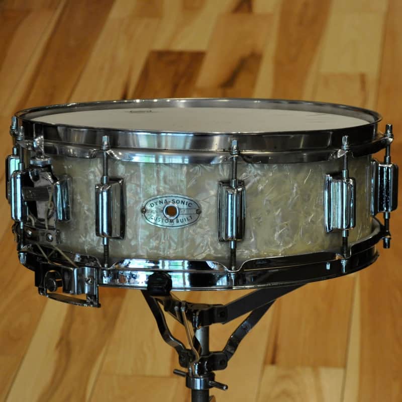 Rogers Dyna-Sonic 5x14" Wood Snare Drum with Beavertail Lugs 1960s image 1