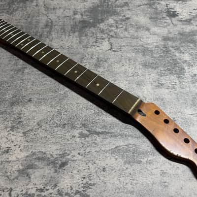 Real Life Relics Roasted Maple/RW Telecaster® Style Neck 22 Fret Rounded Ends. TMRRW22 #1