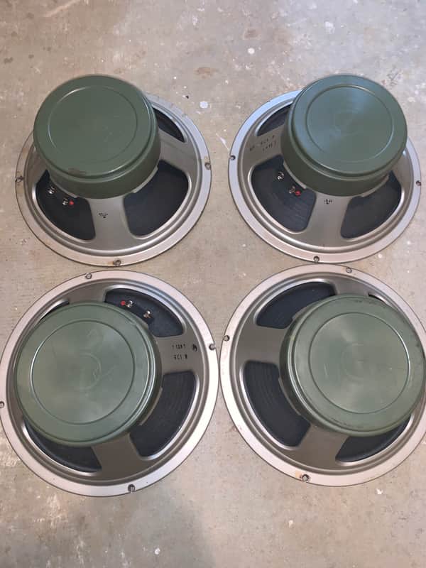 70’ Celestion t1281 g12h30 pre rola “greenbacks” (x4) image 1