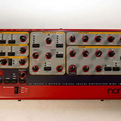 Nord Rack 2 16-Voice Rackmount Virtual Analog Synthesizer 1997 - 2003 - Red