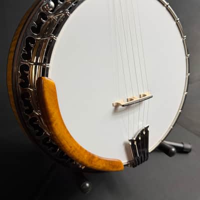 OME Vintage Ikon 5-String Bluegrass Banjo Natural Satin Finish w/ Hardshell Case image 3
