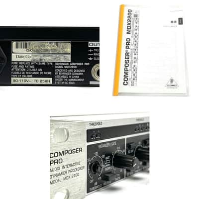 Behringer MDX2200 COMPOSER PRO - Black / Silver TGHM image 9